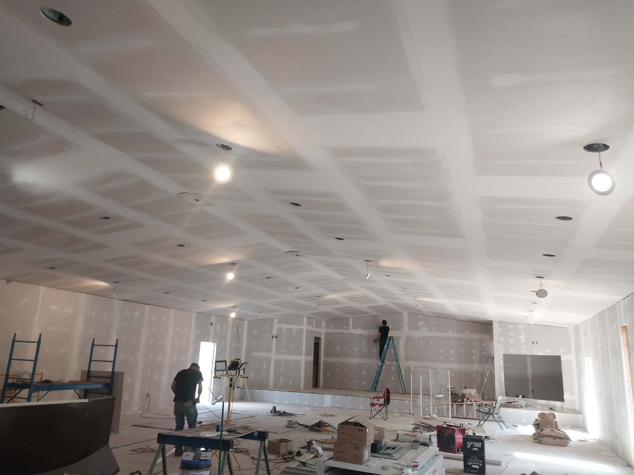 Large commercial drywall and interior project
